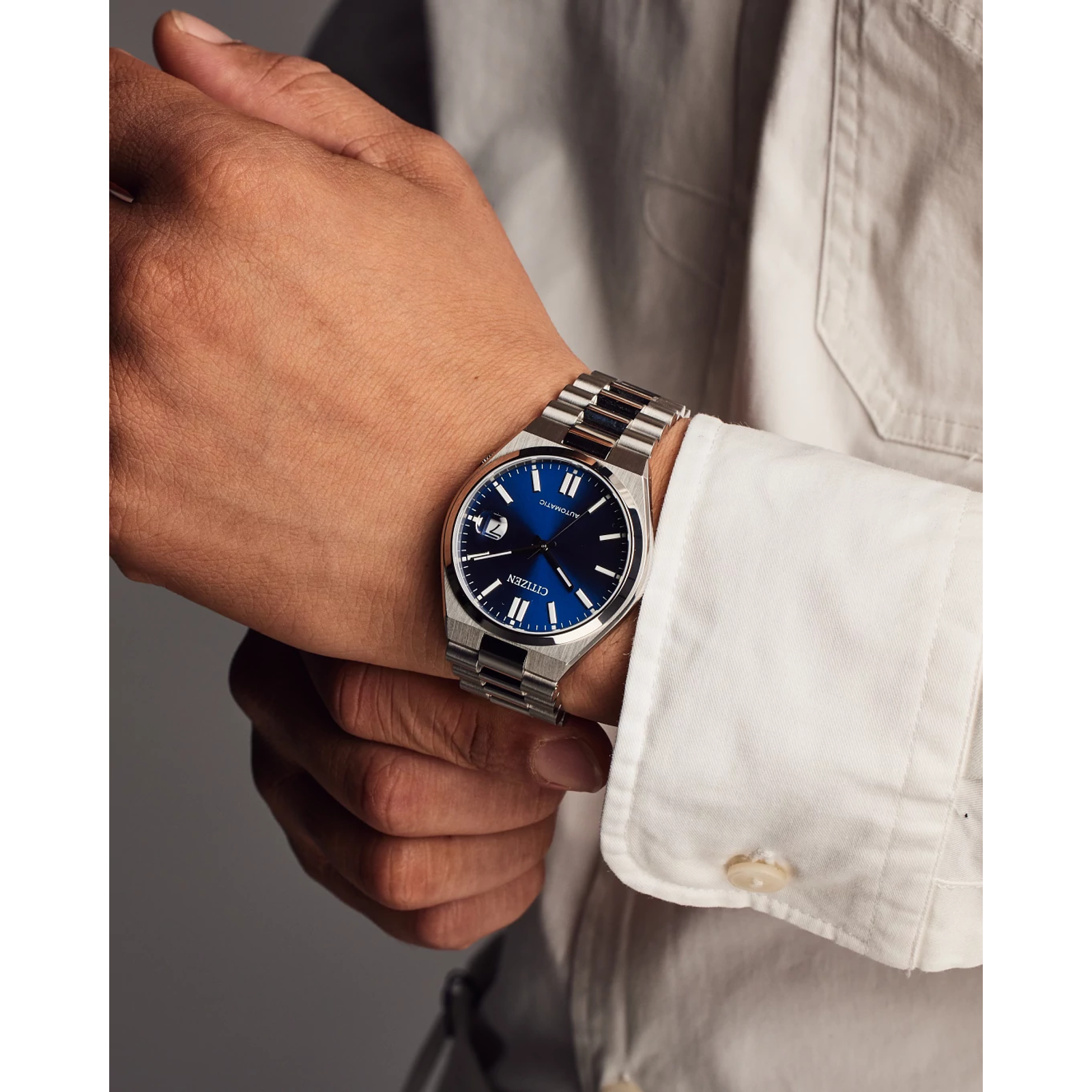 Reloj Citizen Tsuyosa dial azul marino con caja de 40 MM automático para caballeros NJ0150-56L | Elegancia Relojería